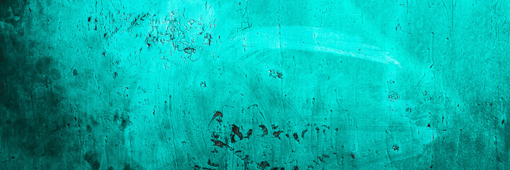 banner. Green tide, blue old wood texture backgrounds. gradient. roughness and cracks.