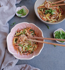Homemade Chinese and Japanese fusion meals / Sichuan Shirataki Noodles /Spicy and delicious,...
