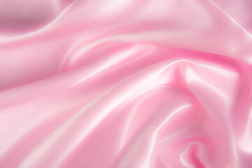 Abstract black silk fabric texture background. Cloth soft wave. Creases of satin