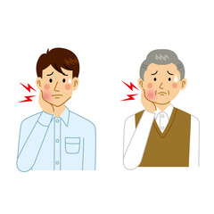 虫歯に悩む男性