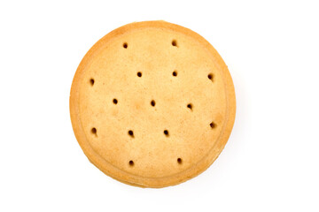Biscuit, isolated on white background. High resolution image