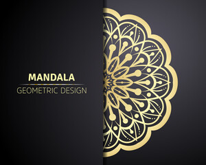 Luxury mandala background with golden arabesque arabic islamic pattern east style.decorative mandala for print, , banner, cover, flyer