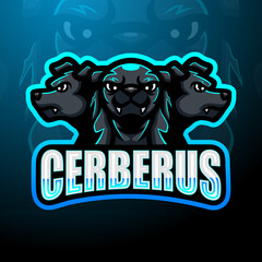 Cerberus mascot esport logo design © frescostudio