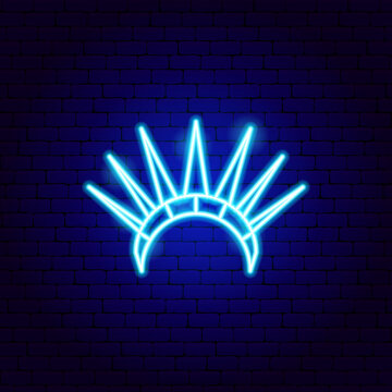 Crown Statue Of Liberty Neon Sign