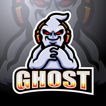 Ghost Gaming Mascot Esport Logo Design