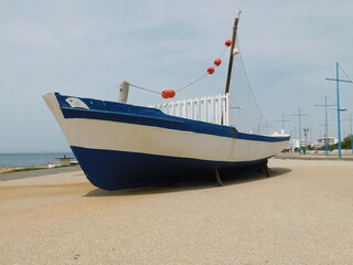 Fototapeta premium Fish nets in a port of Protaras near Ayia Napa, Cyprus