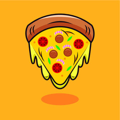 illustration of a pizza with cheese
delicious pizza with melted cheese
pizza melted
pizza vector
