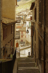 Fototapeta premium View of the ancient village of Scanno - Abruzzo - Italy.