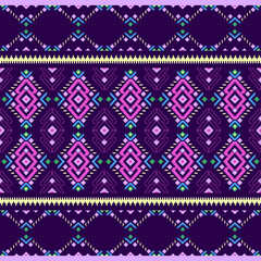 Thai fabric Purple pattern.Wallpaper, Abstract background,Tablecloths, Clothes, Shirts, Dresses, Bedding, Blankets and other textile products