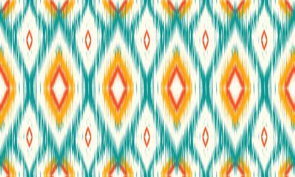 Abstract ethnic ikat chevron pattern background. ,carpet,wallpaper,clothing,wrapping,Batik,fabric,Vector illustration.embroidery style.