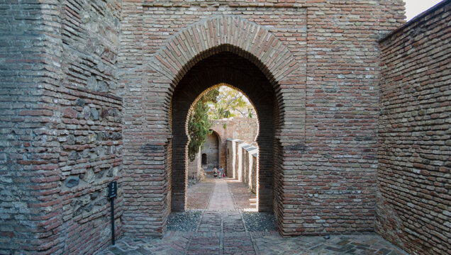jardines de la antigua alcazaba nazar&iacute; de M&aacute;laga, Andaluc&iacute;a