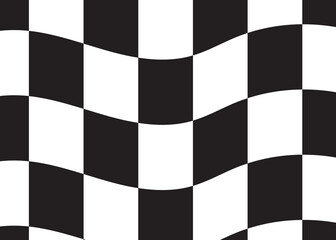 Racing flag, background. Chess board. Vector graphics for design.