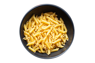 pasta penne main course italian cuisine durum wheat meal snack copy space food background rustic top view