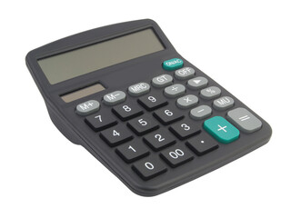 Business calculator isolated on white background 