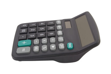 Obraz premium Business calculator isolated on white background, side view
