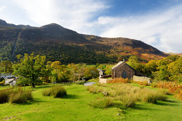 Small picturesque Church of St James is situated above the village of Buttermere at the junction of Honister and Newlands passes.