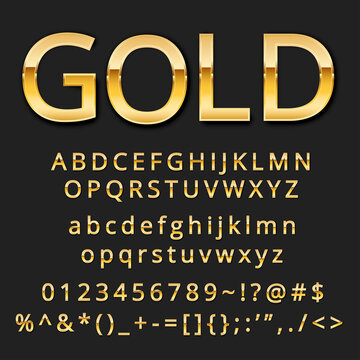 Gold Font