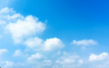 Naklejka na ściany i meble beautiful cloudy blue sky in the morning