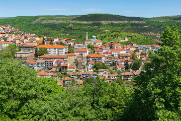 Fototapeta na wymiar Photo of Veliko Tarnovo city