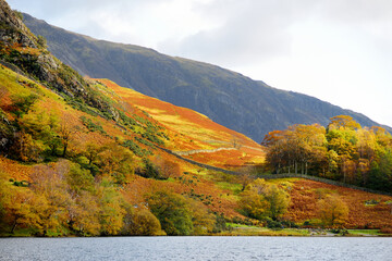 Obraz premium Buttermere lake, located in the Lake District, Cumbria, UK