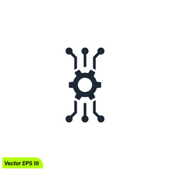 algorithm icon vector simple design element