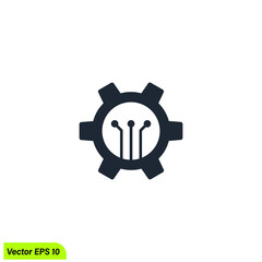 algorithm icon vector simple design element