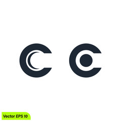 c letter company logo template 