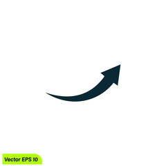 arrow up icon company logo template