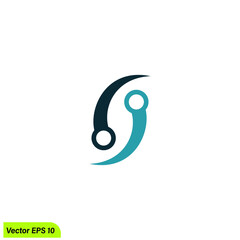 circuit technology icon vector illustration simple design element