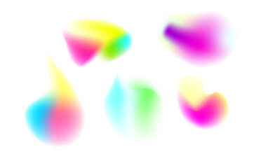 Objects with a gradient. Vector illustration