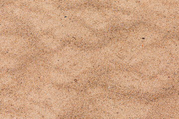 Fototapeta na wymiar Sand surface at the beach in close up.