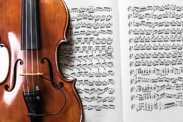 Fototapeta premium violin and bow