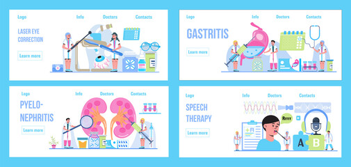 Treatment of the prostate in the clinic, surgically. Medical ophthalmologist eyesight check up. Conjunctivitis