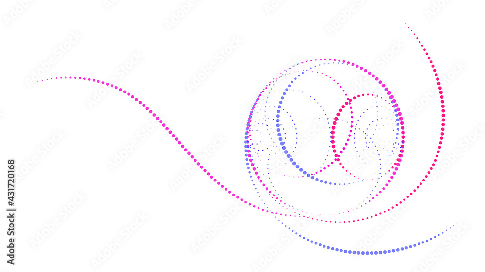 Poster futuristic data network connection elements background