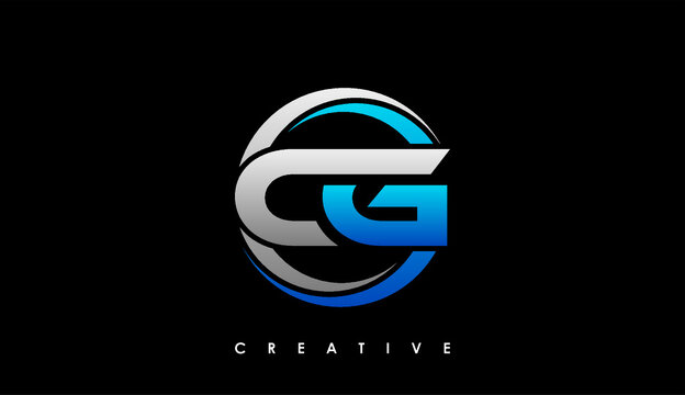 CG Letter Initial Logo Design Template Vector Illustration