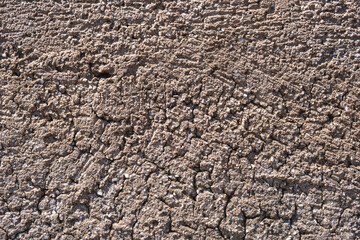 Beige empty rough wall background, texture. Copy space.