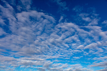 Clouds on blue sky background, abstract cloudscape