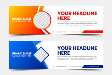 creative abstract vector banner template. web banner template design.
