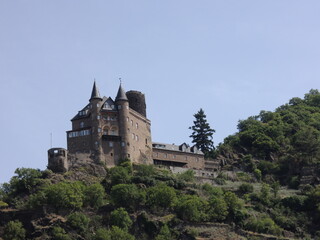 ancient castle on the top of the hill