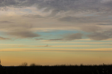sunset in the clouds