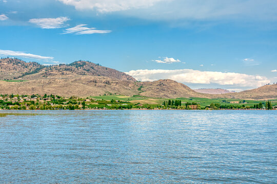 Beautiful view in Okanagan valley over Osoyoos lake