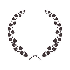 crossed laurel wreath