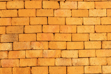 Seamless orange brick wall background. orange brick grunge wall background