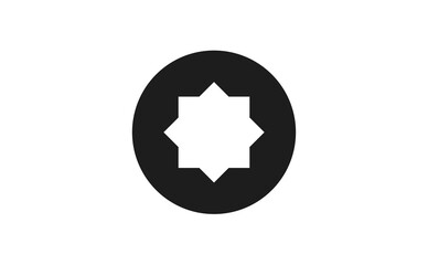 islamic ornament icon. Vector illustration.