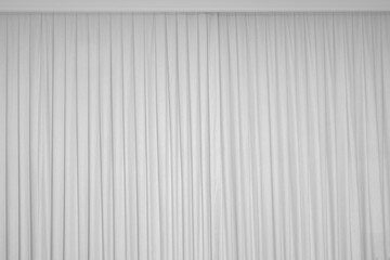 white fabric curtain in the bedroom. white curtain