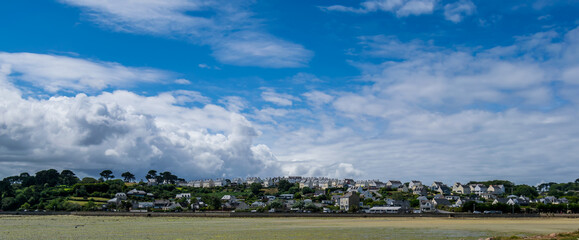 Roscoff, petite cité de caractère dans le Finistère en Bretagne.	