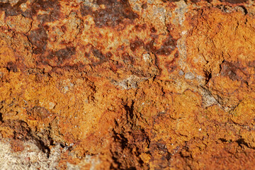 Rough background of old rusty metal