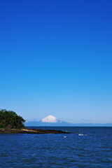 Naklejka na ściany i meble 房総半島から眺める富士