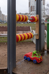toy cars on the playground