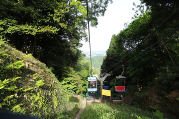 高尾山の6号路の登山と高尾山駅